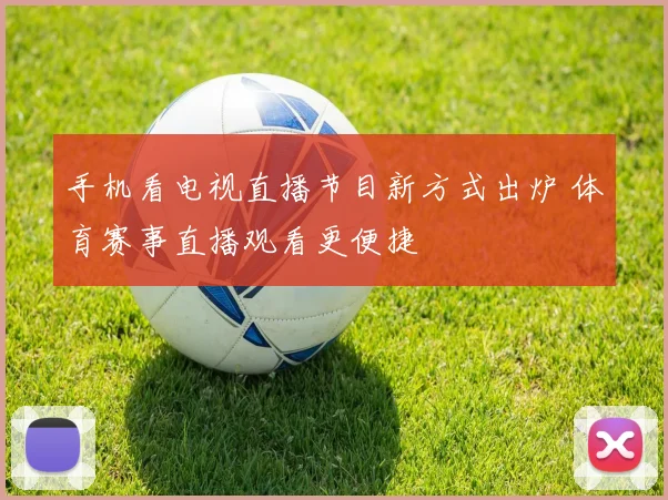 手机看电视直播节目新方式出炉 体育赛事直播观看更便捷